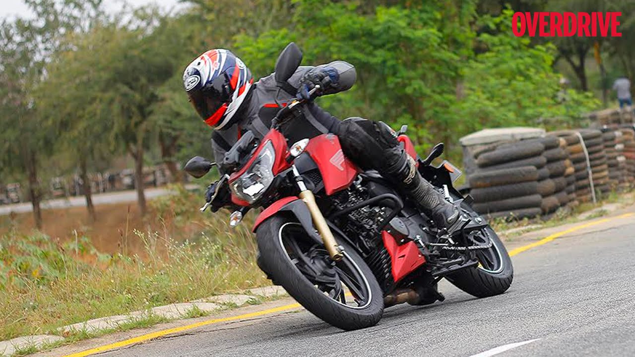 TVS Apache RTR 200 4V - Flying lap on the TVS track