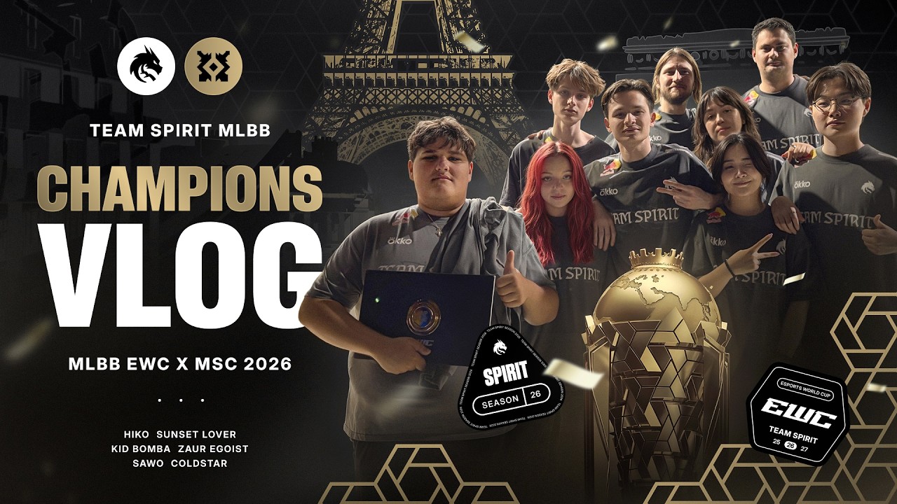 TEAM SPIRIT: MSC X EWC 2026. CHAMPIONS VLOG (ENG SUB)
