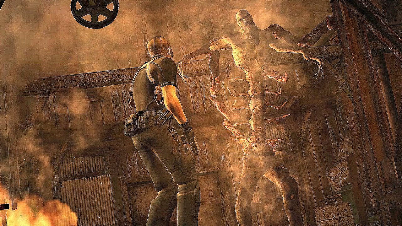 Resident Evil 4 - Chief Mendez Boss Fight (4K 60FPS)