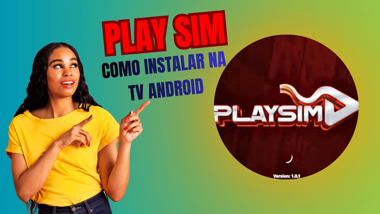 PLAY SIM como instalar na TV ANDROID 