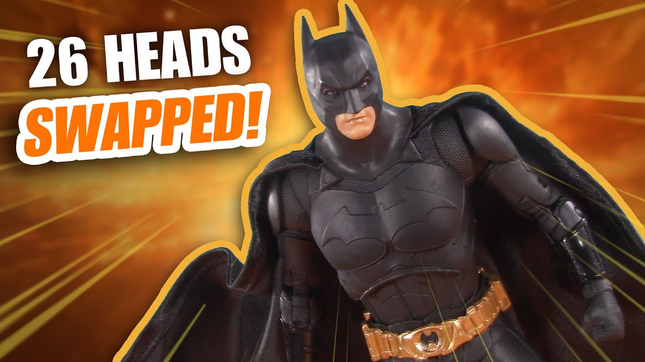 BATMAN BEGINS HEAD SWAPS! McFarlane Toys DC Multiverse Custom Kitbash Christian Bale Action Figure