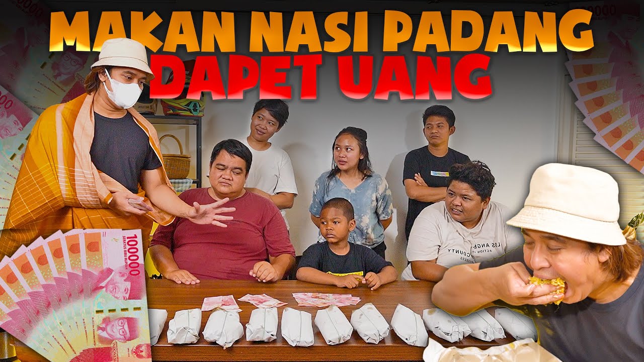 Billy syahputra bagi bagi uang cash yang makan paling banyak nasi bungkus