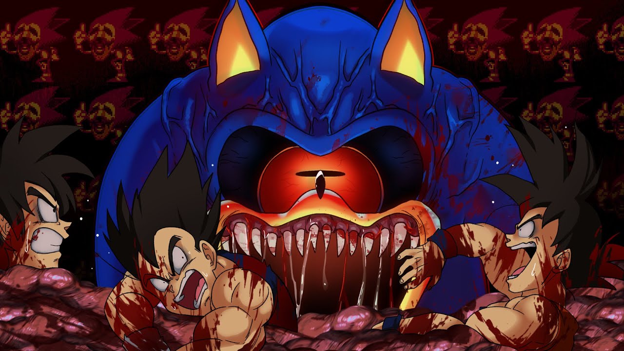 SONIC HAS LOST IT!!! | Vegeta Goku And Broly Play Sonic.exe