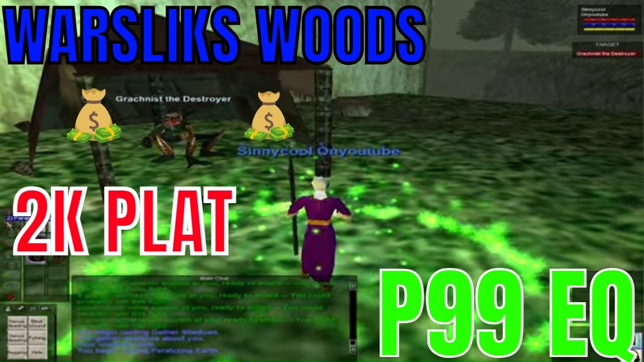 2k plat FALLS IN MY LAP / EVERQUEST P99 (Project 1999) green / Warsliks Woods Exploring Kunark P13