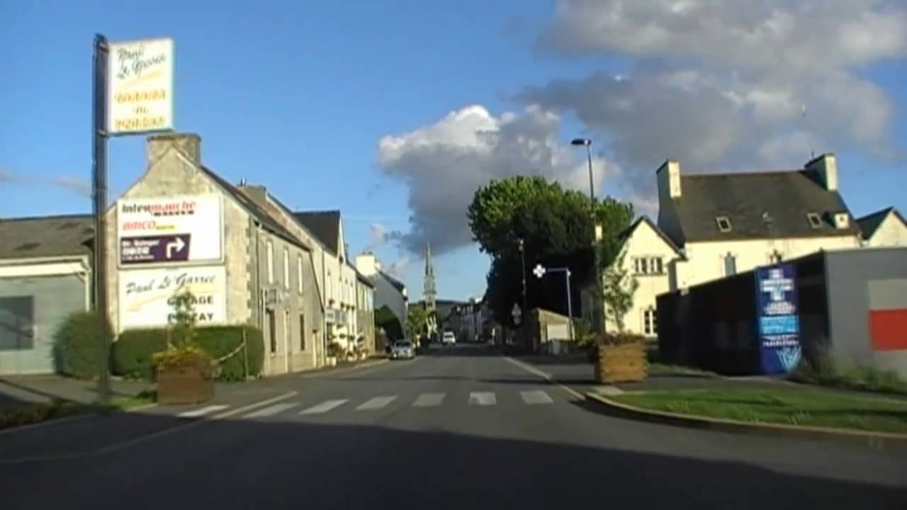 Driving Through 29550 Plon&eacute;vez -Porzay, Finist&egrave;re, Brittany, France 23rd July 2010