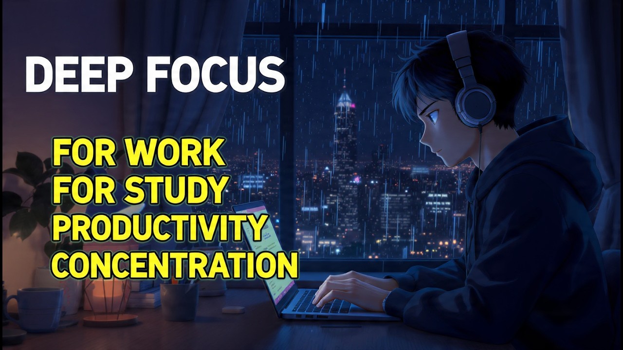🔴 LIVE Deep Work Focus Music | Smooth Instrumental Background for Long Work Hours