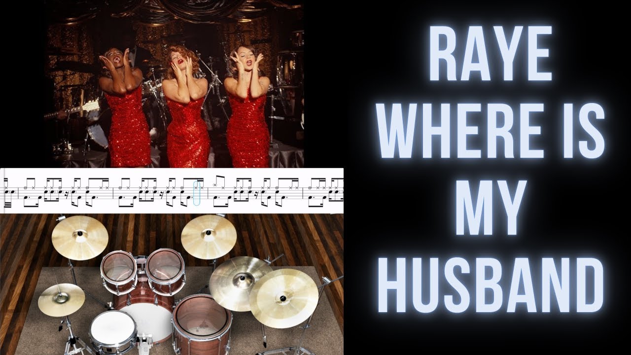 RAYE - WHERE IS MY HUSHAND! (ноты для барабанов, виртуальные барабаны)