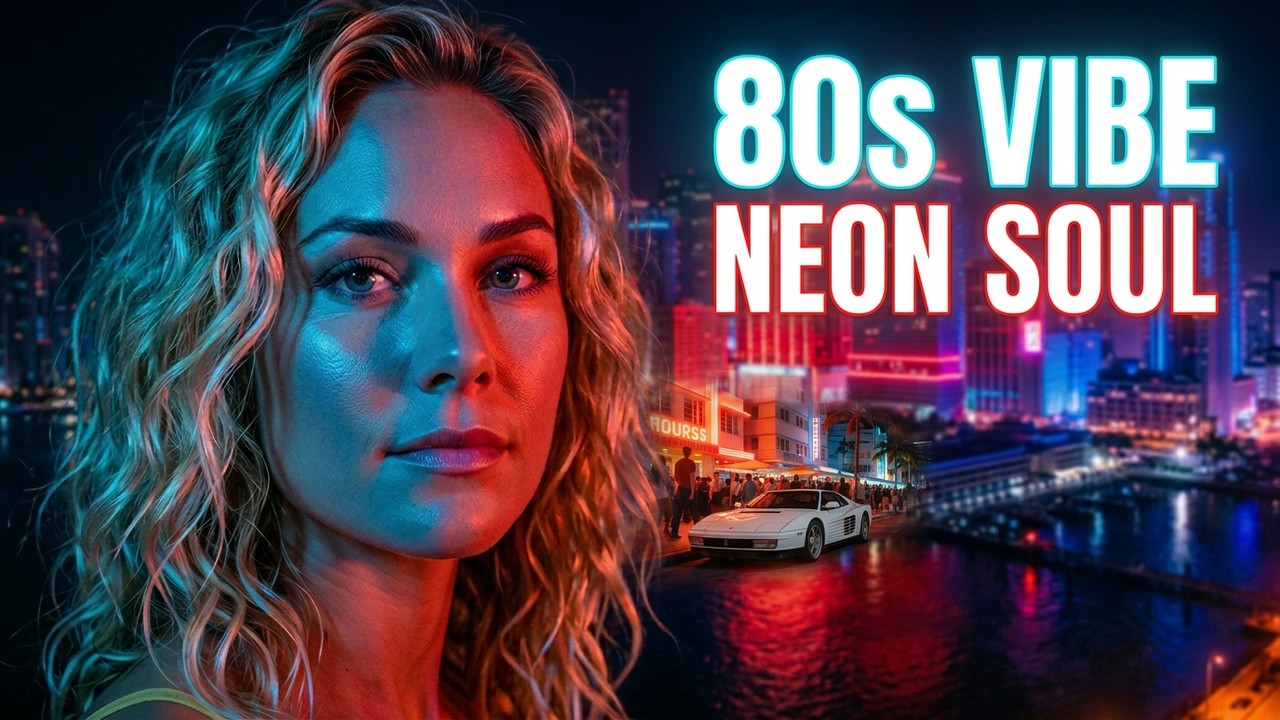 Hot Miami Night - 80s Inspired Power Ballad | Cinematic Neon Noir & Soul (Official Music Video)