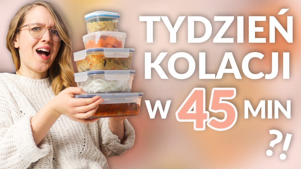 Kolacje na cały tydzień w 45 min! Zdrowy i prosty mealprep🍴