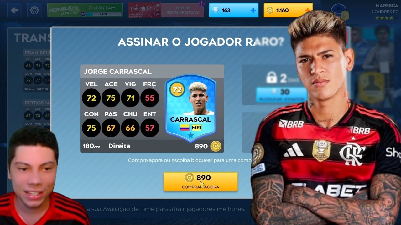 DLS 26 | Modo Carreira Londres FC #23 ( Contratamos o Carrascal !! )