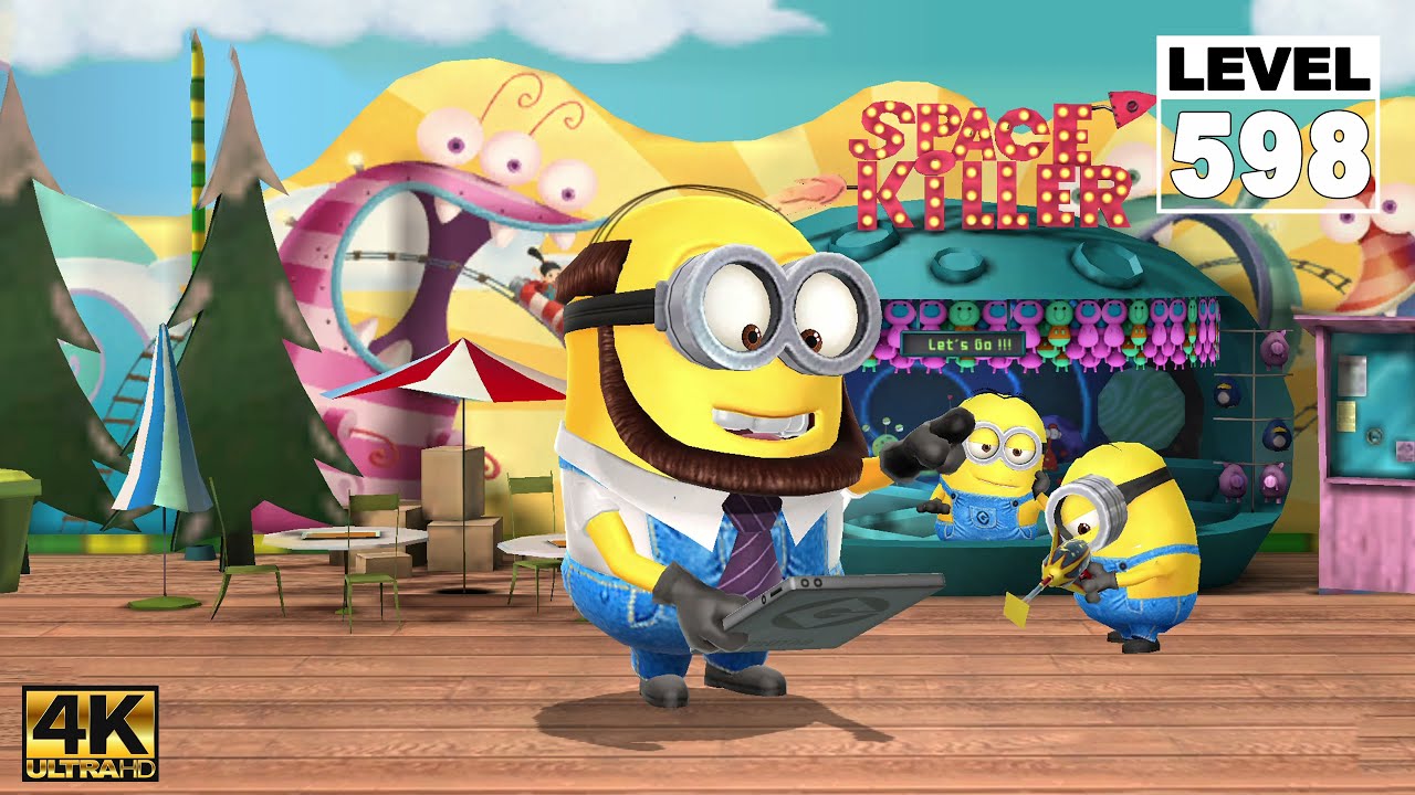 Minion Rush Grandpa Minion run for 07m 30s at Super Silly Fun Land | LV.598 EP#449 | 4K
