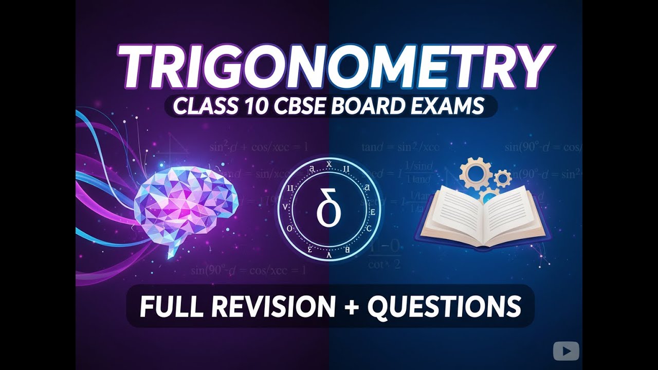 TRIGONOMETRY  | Class - 10 | REVISION + QUESTIONS | COMPLETE