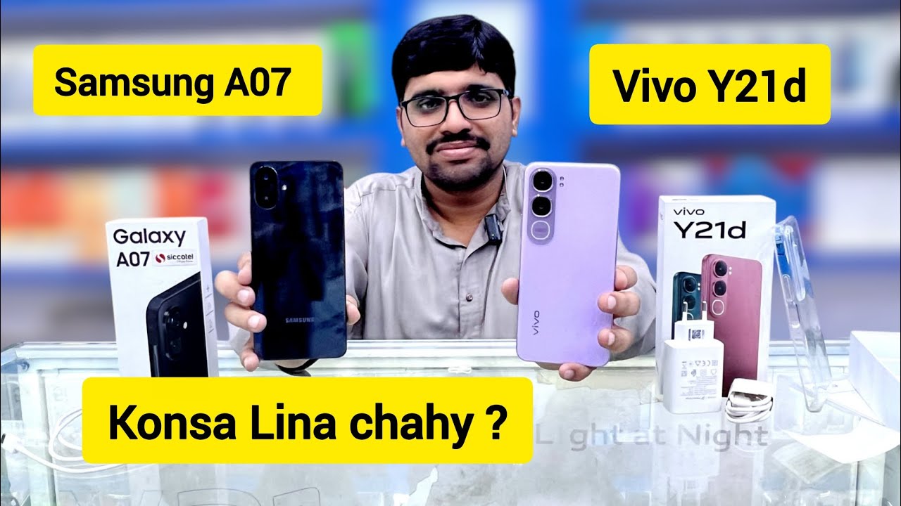 Samsung A07 vs Vivo Y21d | Detailed Comparison (2025) | @brothermobile3020 