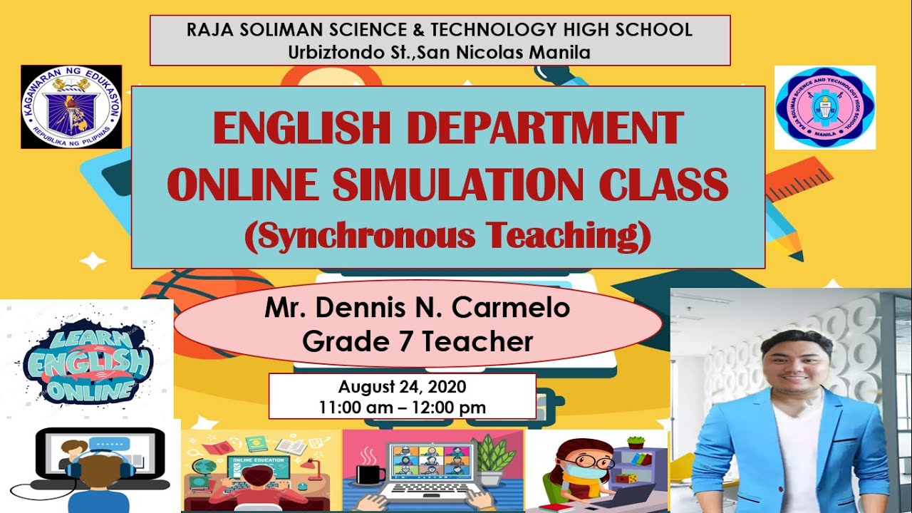ONLINE SIMULATION CLASS IN ENGLISH (SYNCHRONOUS TEACHING) *Analogy*