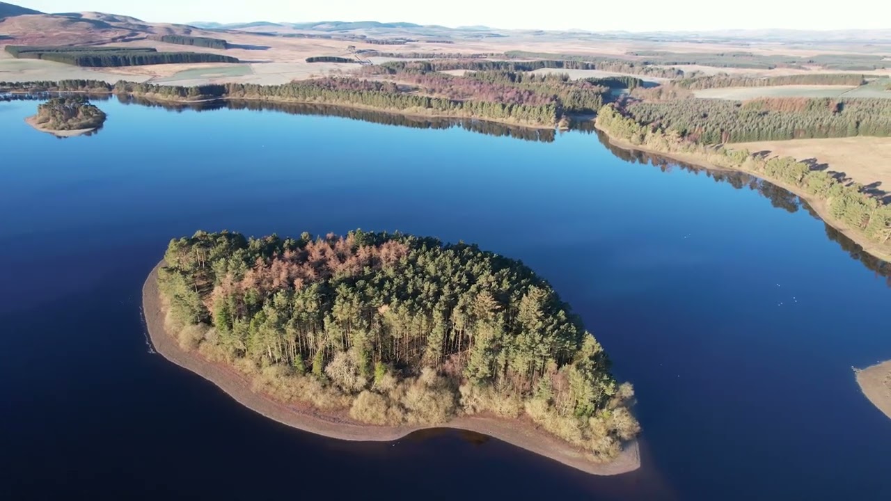 Aerial Drone: Gladhouse Reservoir, Midlothian