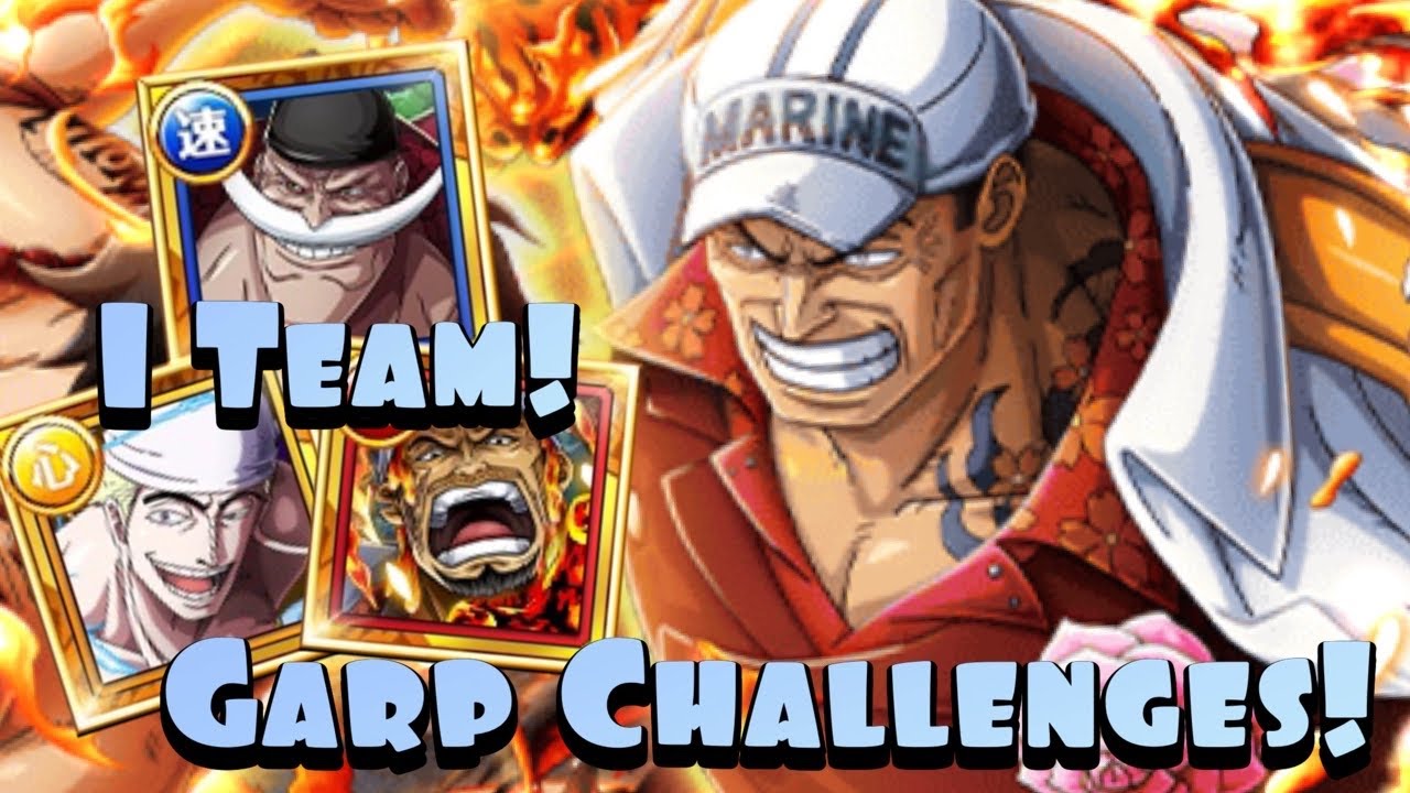 [OPTC] MAGMA MAN! VS AKAINU MELTS ALL 10* Garp’s Challenges! 1 Team, All Stages!