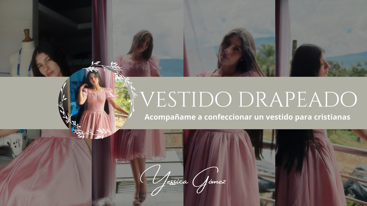 Vestido para cristianas Drapeado 