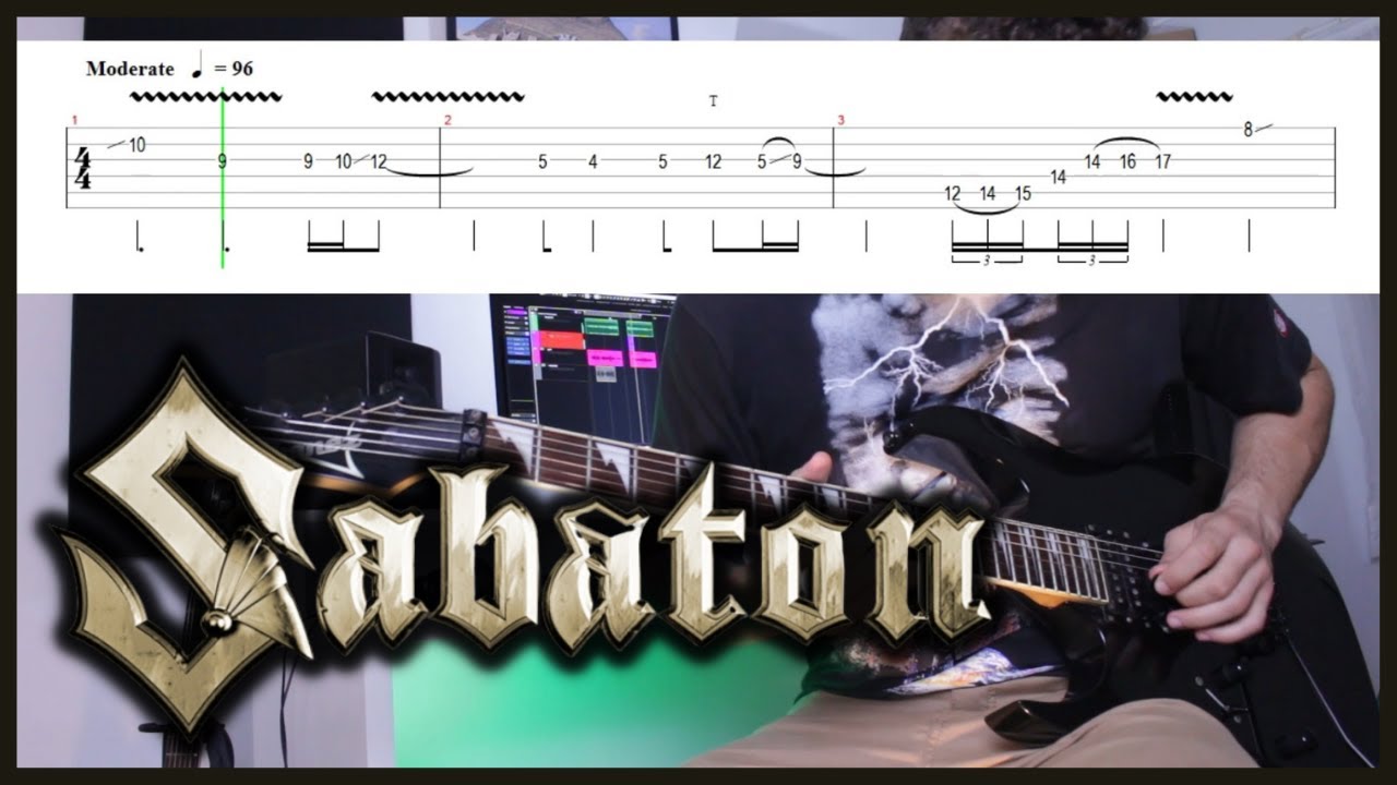 Sabaton - Race To The Sea + Soldier Of Heaven (solos with tabs)