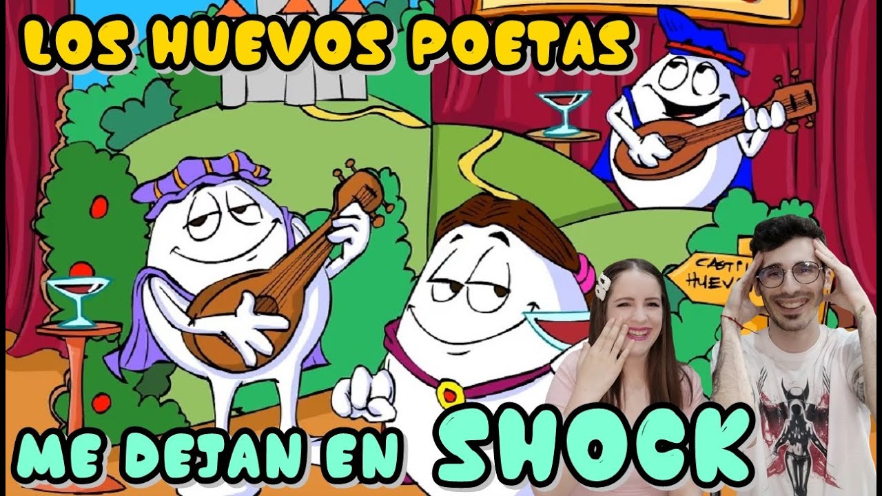 ESPAÑOLES REACCIONAN POR PRIMERA VEZ A LOS POETAS HUEVOS #HUEVOCARTOONS #ANIMACION