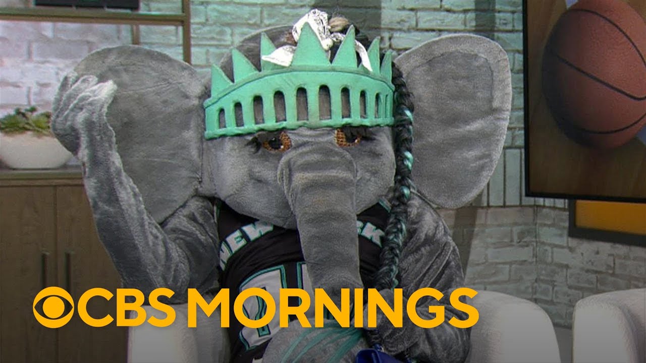 Ellie the Elephant on supporting the New York Liberty's fight for WNBA championship