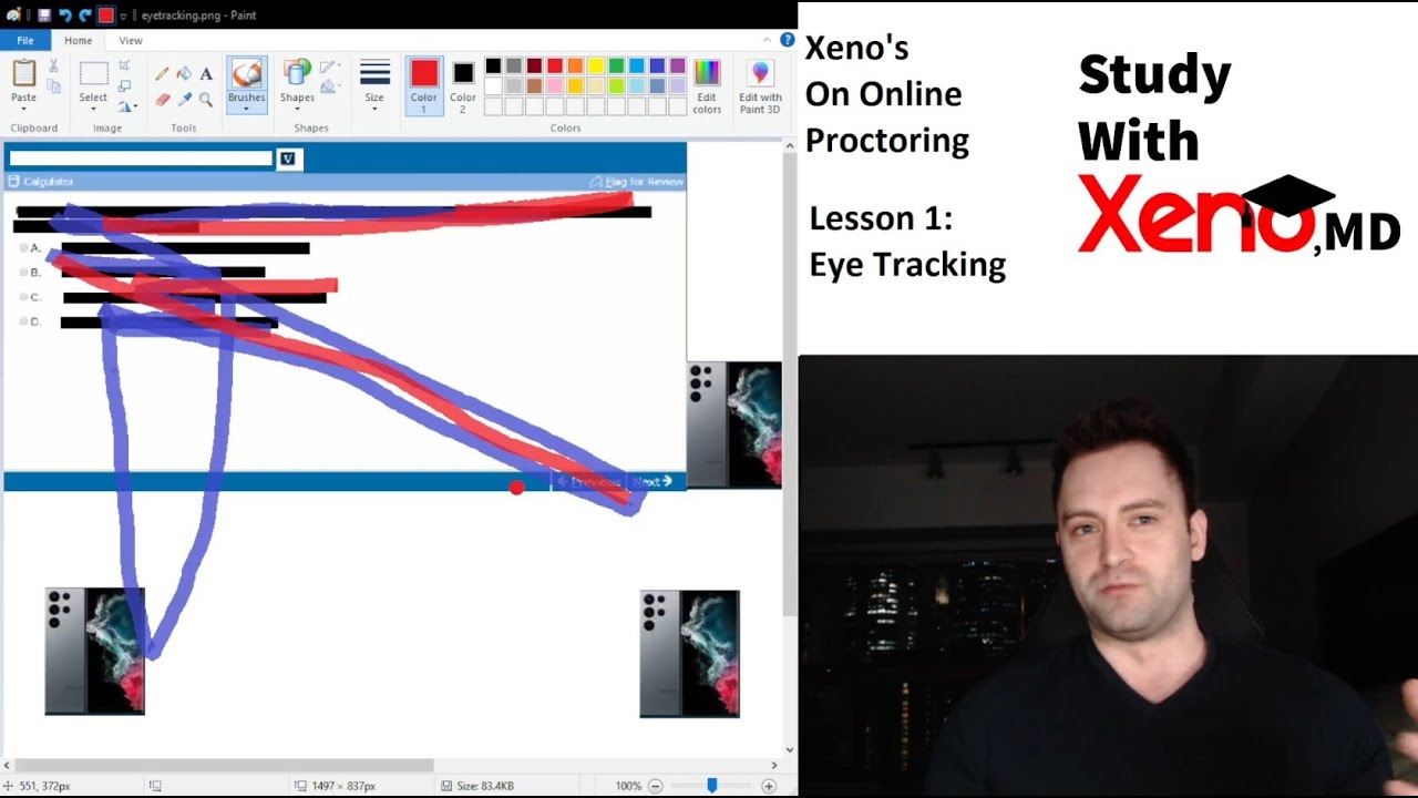 GRADE GENIE: Cheating Online Exams Lesson 1: Eye Tracking. Proctorio, PearsonVue, Respondus etc.