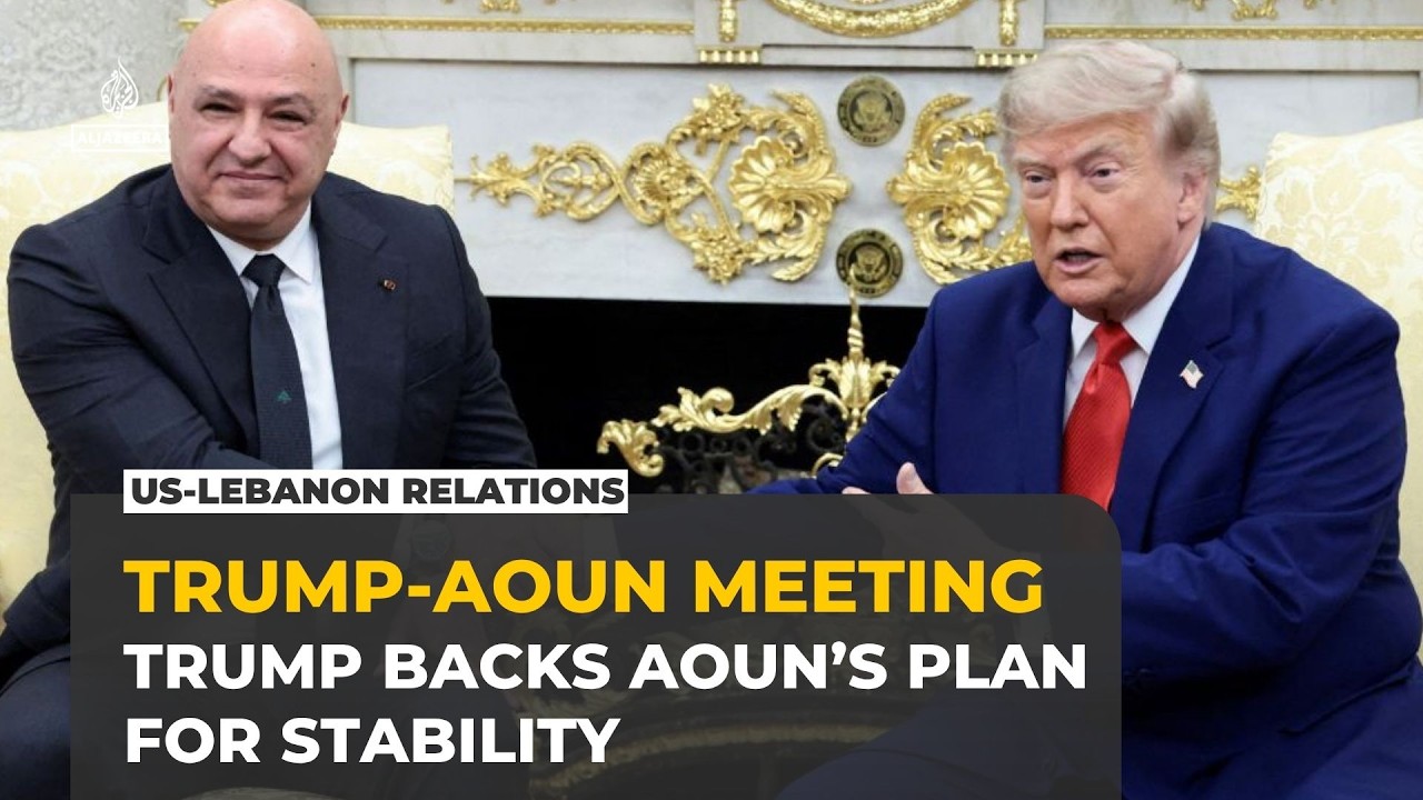 Trump and Lebanon&rsquo;s Aoun discuss Israel deal, Hezbollah and strengthening the army