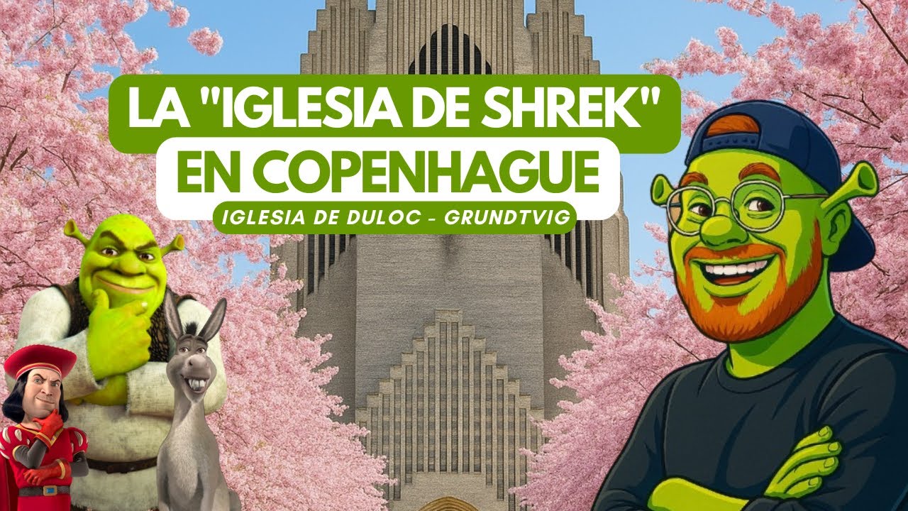 ¡Descubrí la IGLESIA DE SHREK EN DINAMARCA! 😱y los Cerezos Japones de Copenhague
