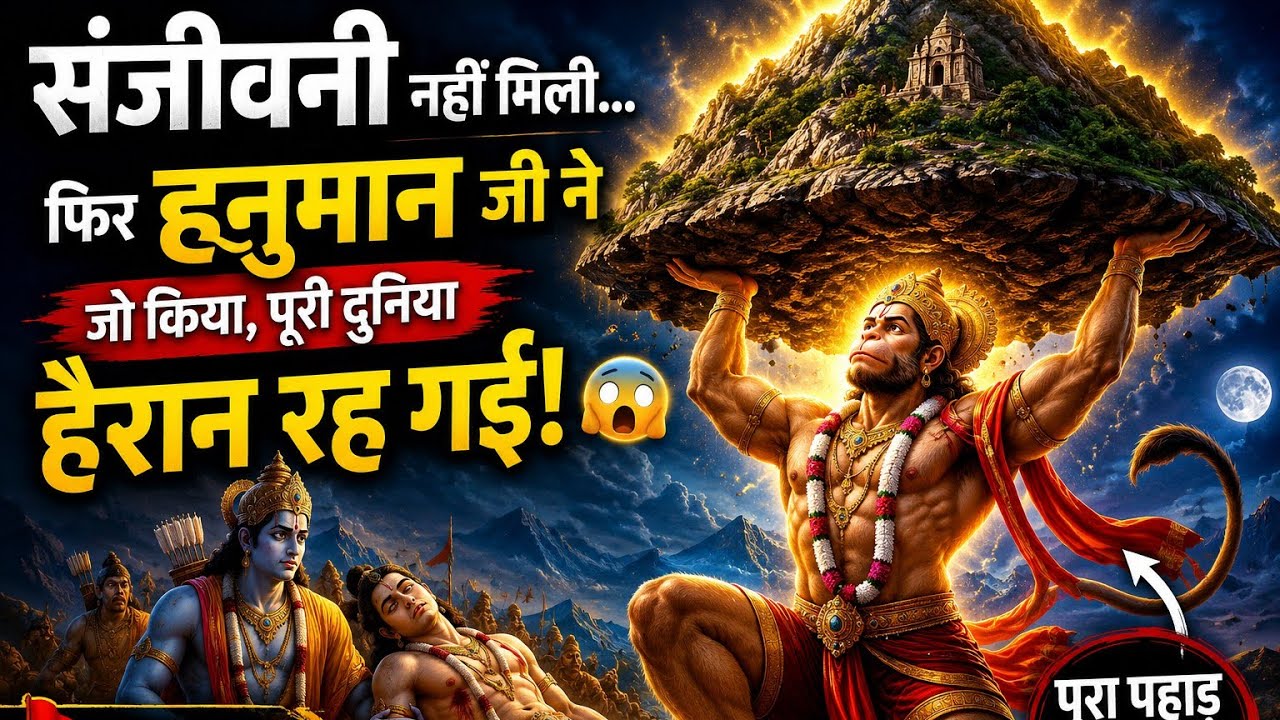 “जब हनुमान चले संजीवनी लेने | Sanjeevani Parvat Le Jaate Hanuman | Ramayan Epic“ गए हनुमान 🔥”