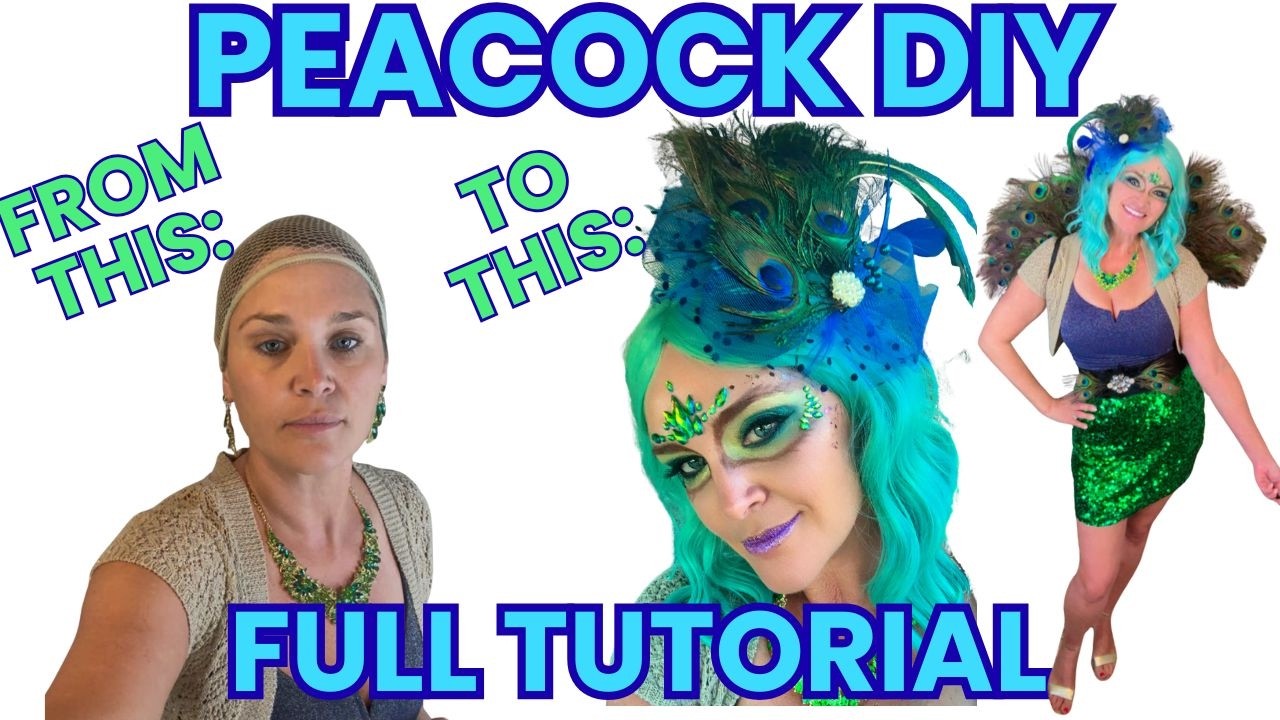 DIY Peacock Halloween Costume | Pretty Peacock on 3 Levels: Easy, Elevated and Extra (Long Version)