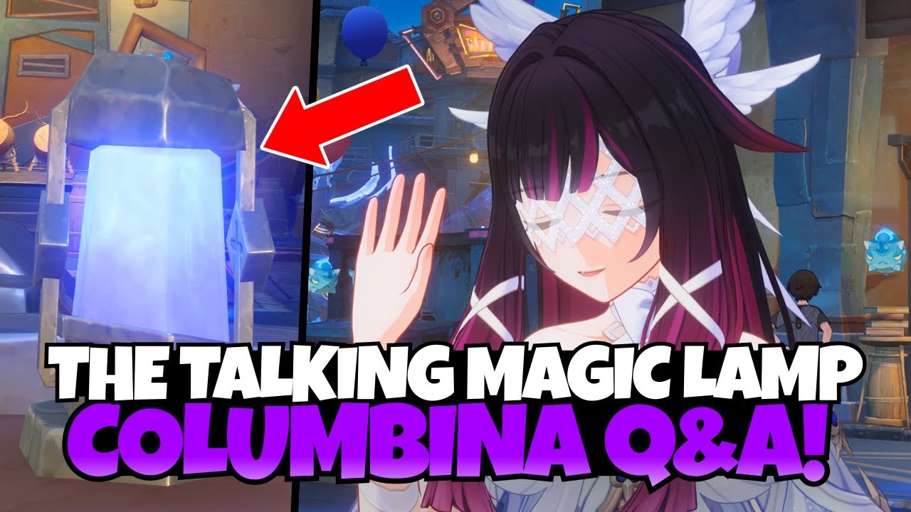 Flins the Talking Magic Lamp 😆 & Columbina&rsquo;s Spirit Animal! (Story Cutscene) &mdash; Genshin Impact