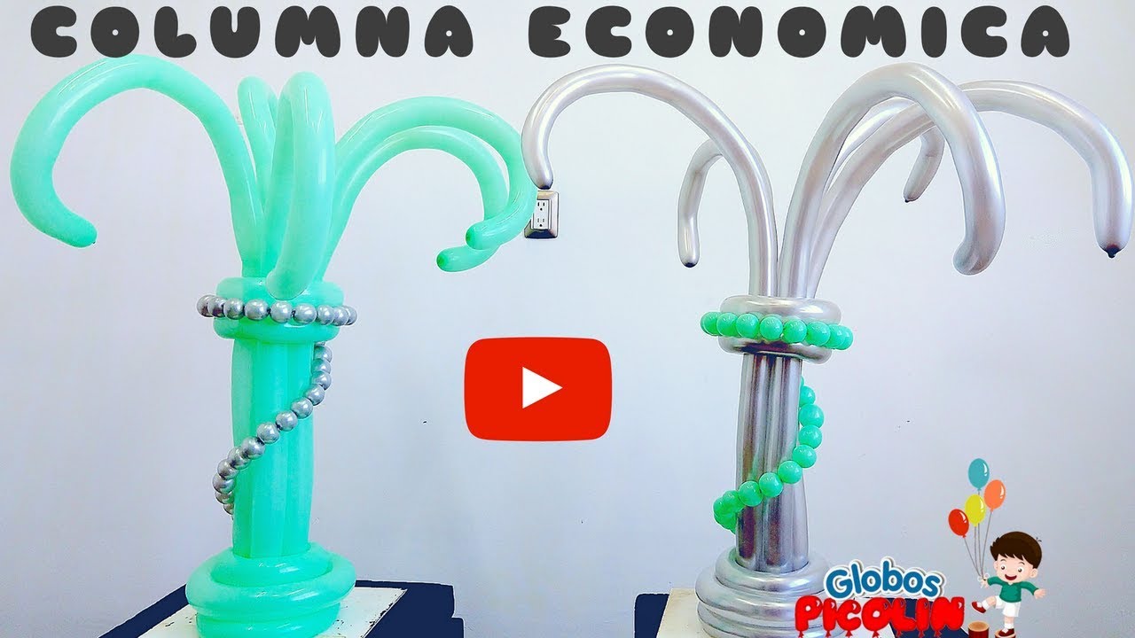 Columna con globos # 260 muy facil 