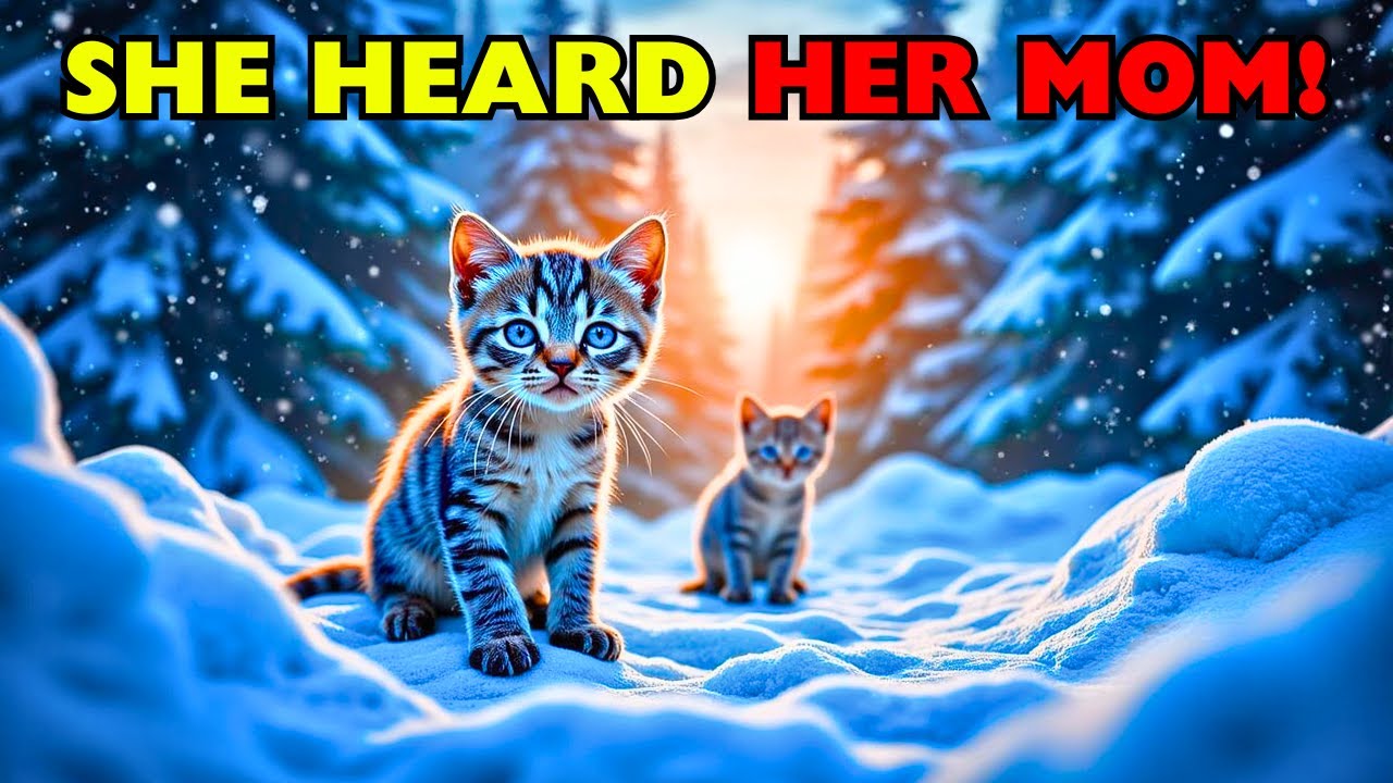 A Tiny Kitten Lost in a Snowy Forest Found Her Mother Against All Odds