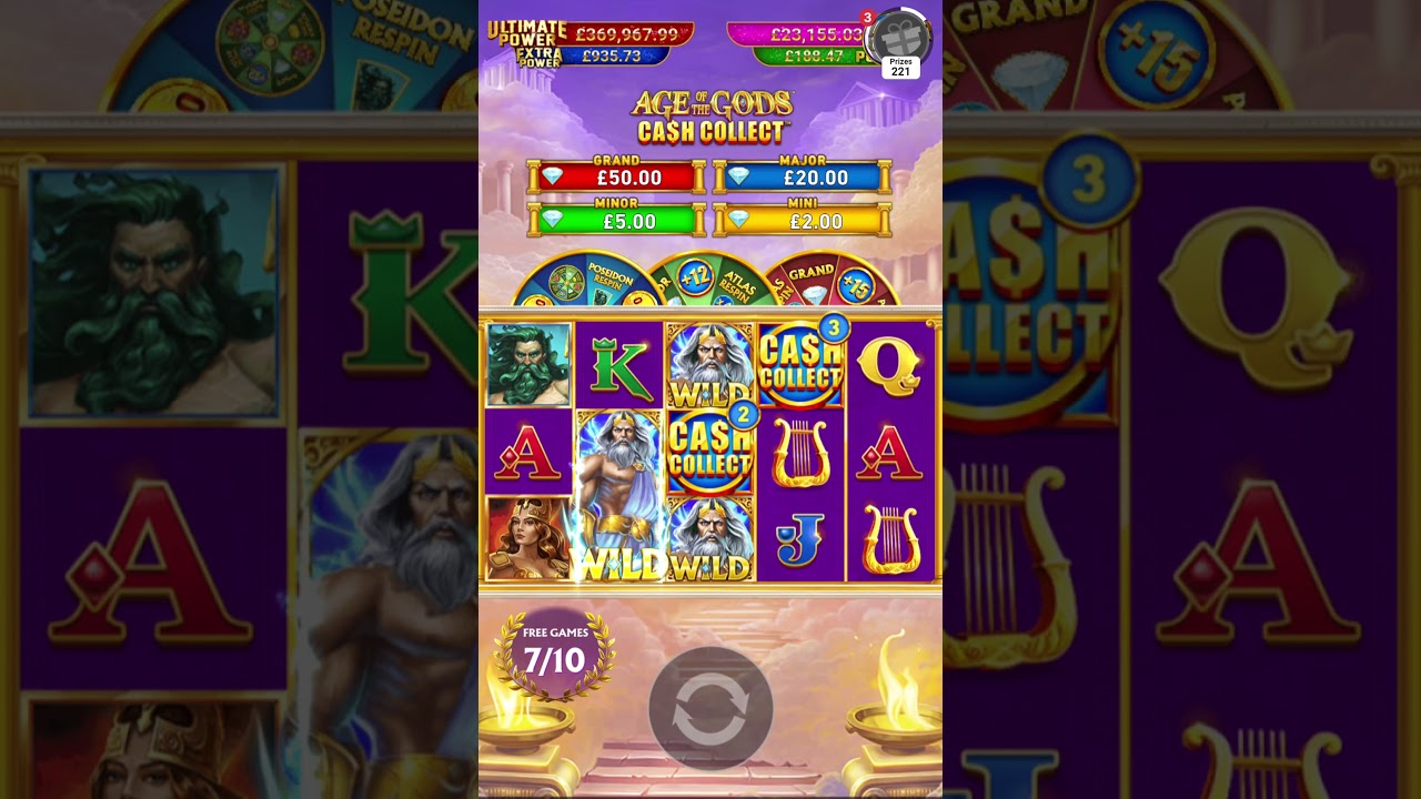 Age of Gods , Cash Collect Free Spins #slot #bigbonus #casino #ageofgods