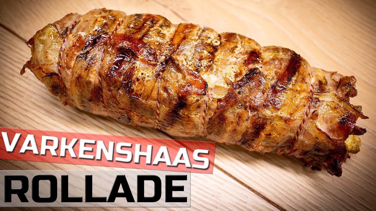 Varkenshaas Rollade - Gevulde varkenshaas omwikkeld met spek - NasQ BBQ
