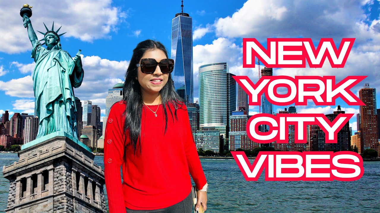 🇺🇸 Skyscraper-கள் நடுவே Street Food – இதுதான் New York | Statue of Liberty | USA Tamil VLOG