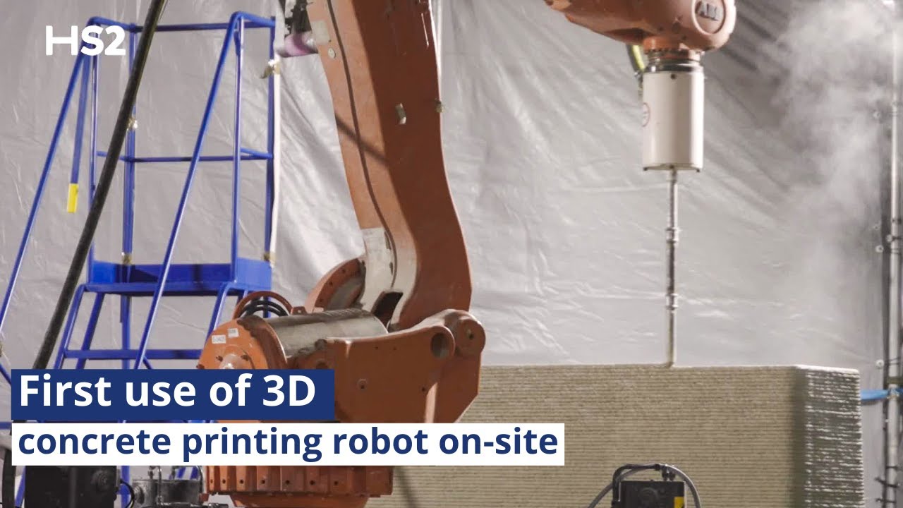 First use of 3D concrete printing robot on-site at HS2