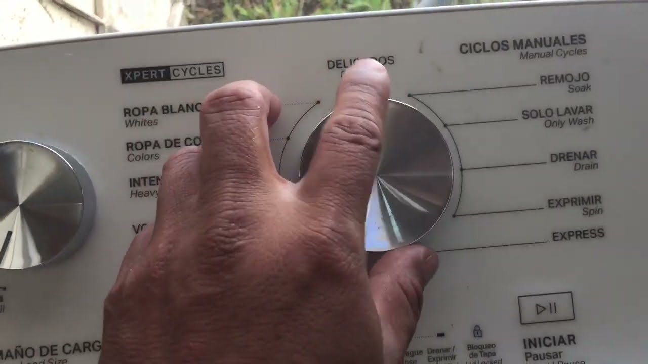 Lavadora whirlpool calibración y diagnóstico de prueba