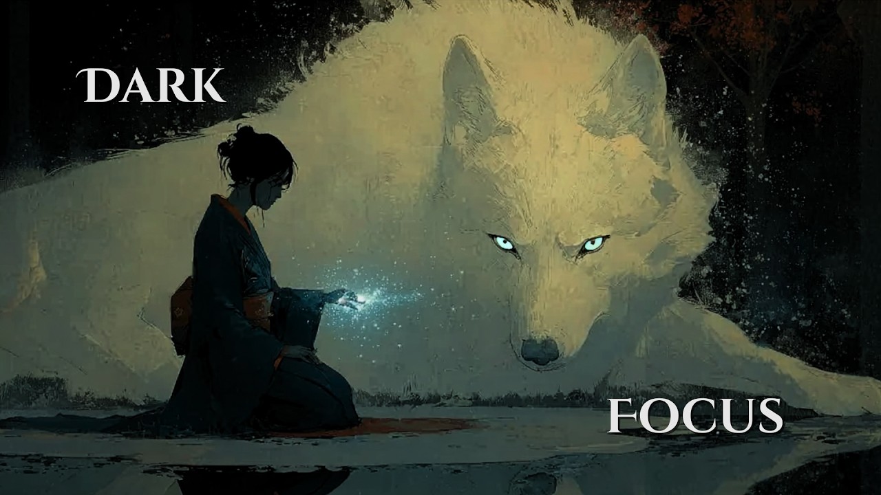 Dark Japanese Ambient for Deep Focus & Study | Spirit of the Inugami Shrine