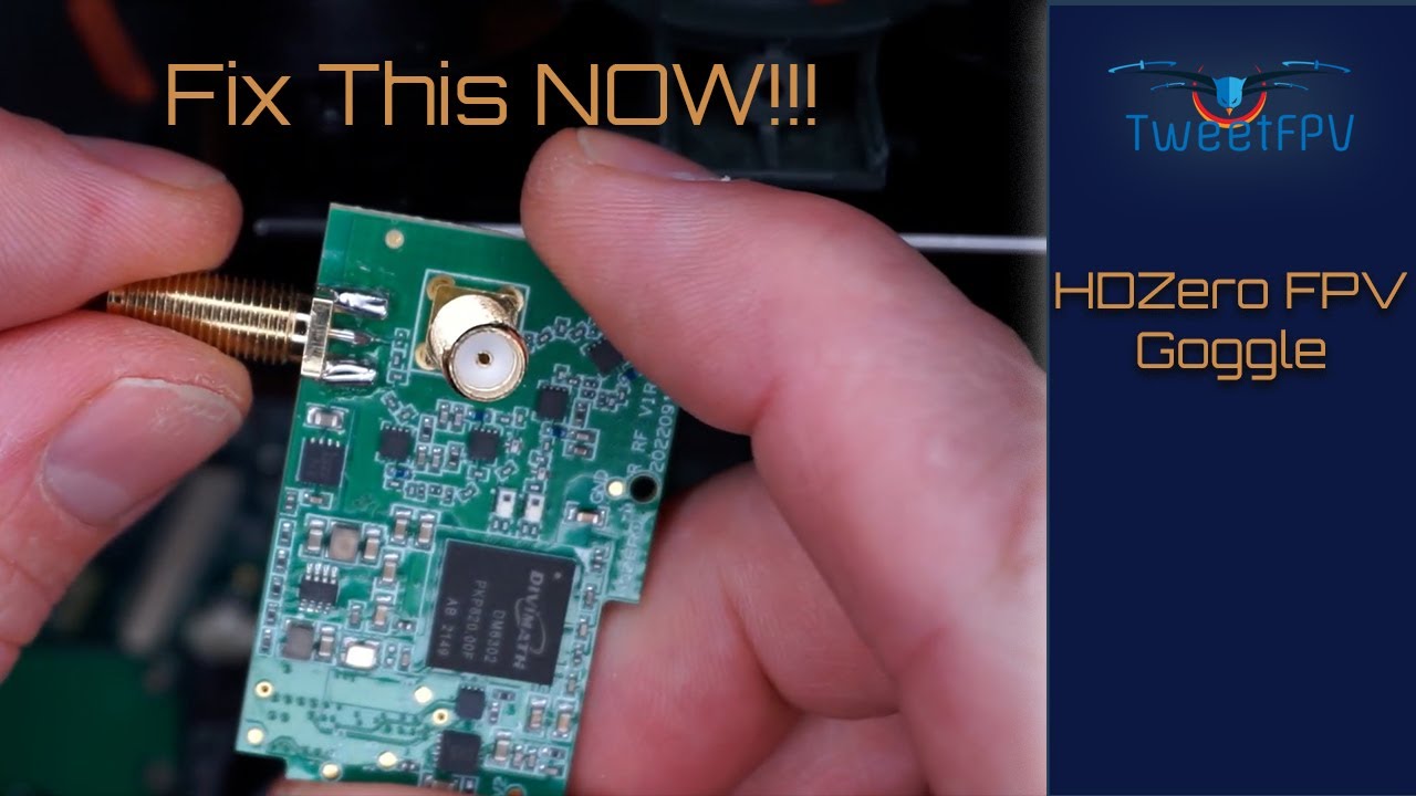 HDZero FPV Goggle Sma fix. Goggle tear down