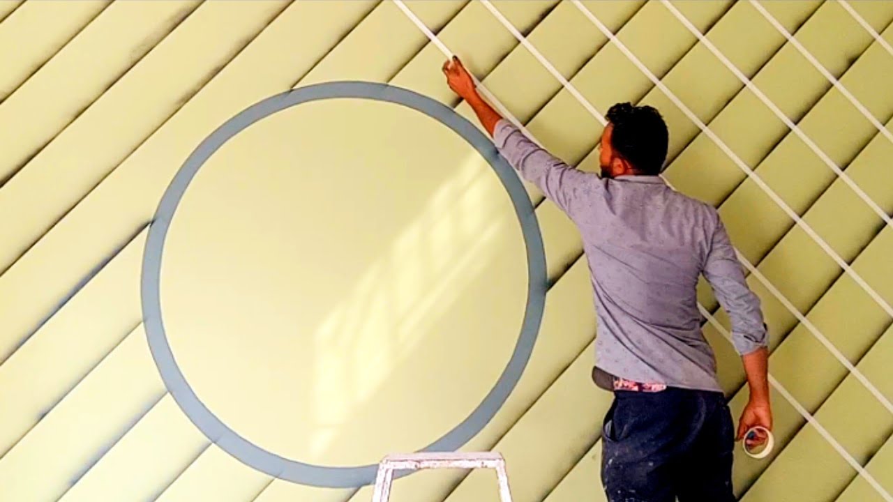 masking tape design ideas|3d spray paint design|2023 wall design|wall texture|
