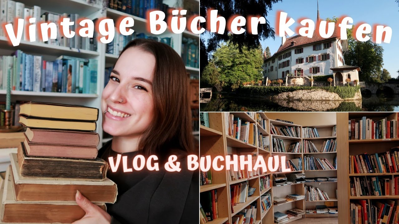Gehen wir Vintage Bücher kaufen!✨ | Vlog & Buch Haul mit antiken Bücher⏳