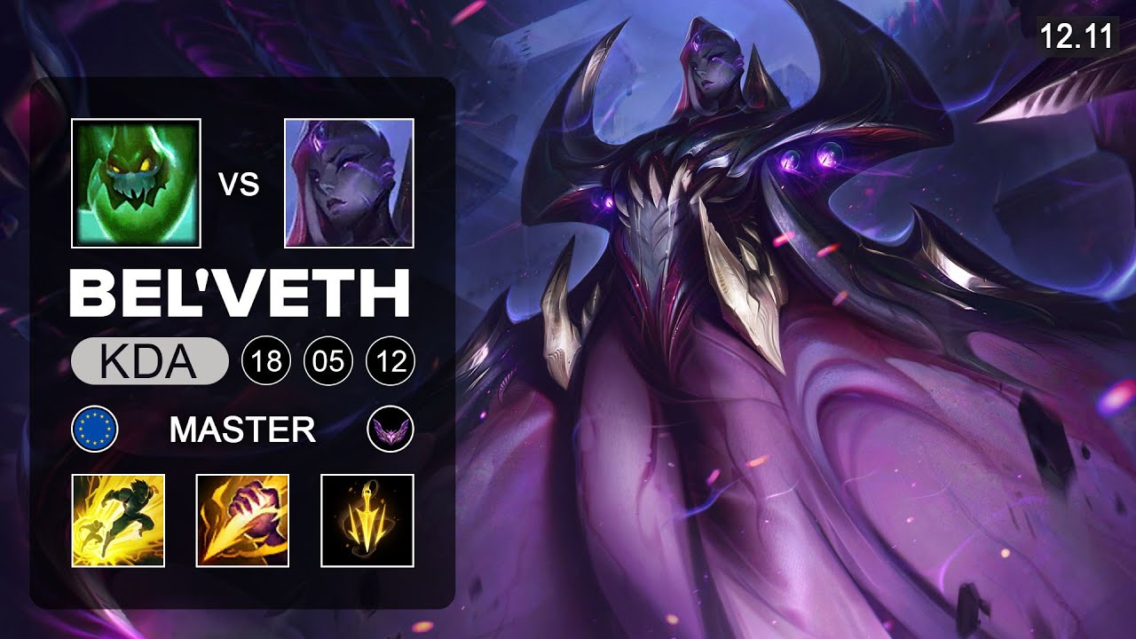 Bel'Veth vs Zac Jungle - EUNE Master - Patch 12.11 Season 12