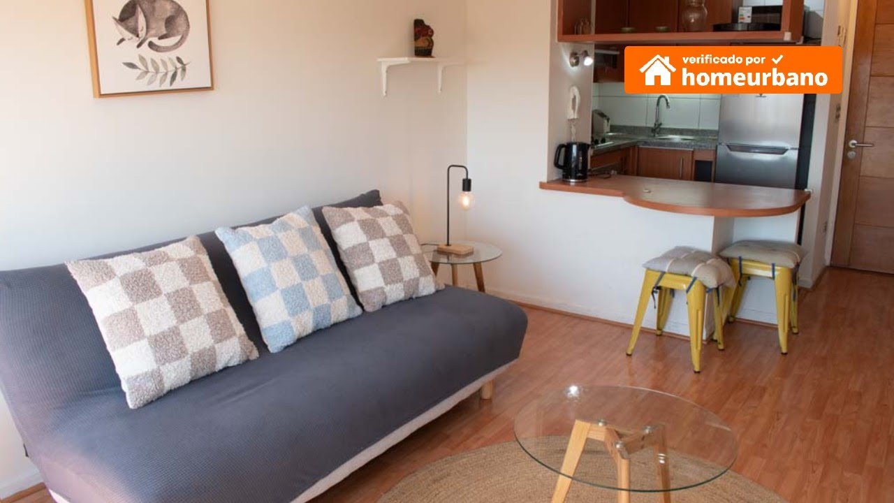 Arriendo departamento amobladoSanto Domingo - Metro Bellas Artes 55 (5326)