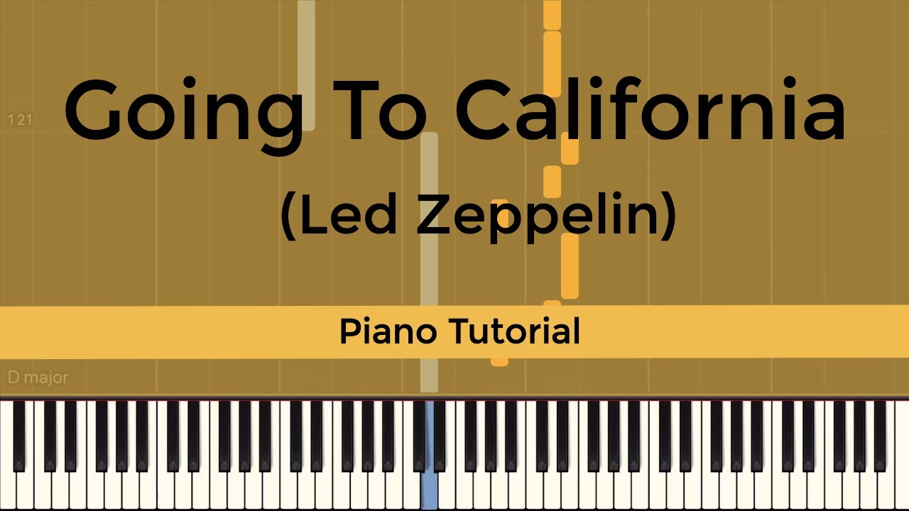 Going To California (Led Zeppelin) - Piano Tutorial