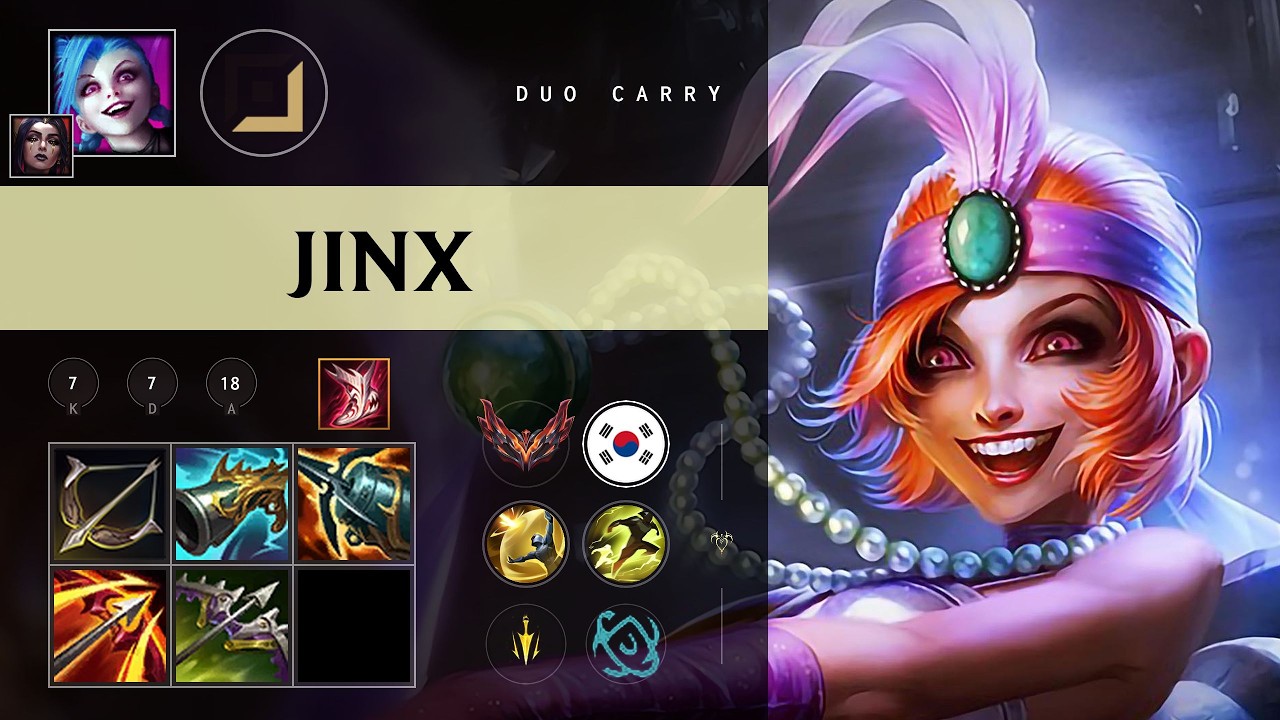Jinx ADC vs Sivir - KR Grandmaster Patch 26.10