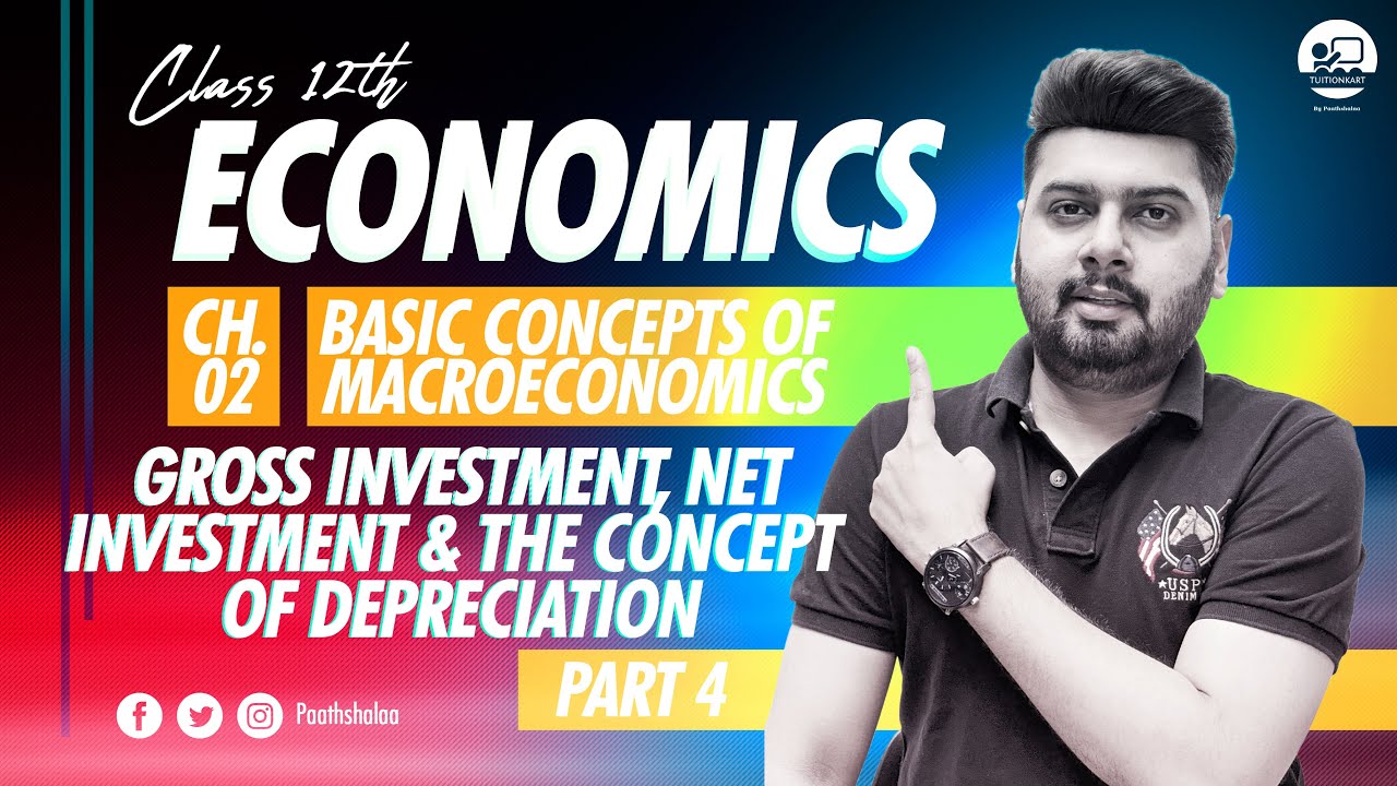 Part-4 | Gross Investment, Net Investment & The concept of Depreciation | Ch-2 | Macroeconomics |