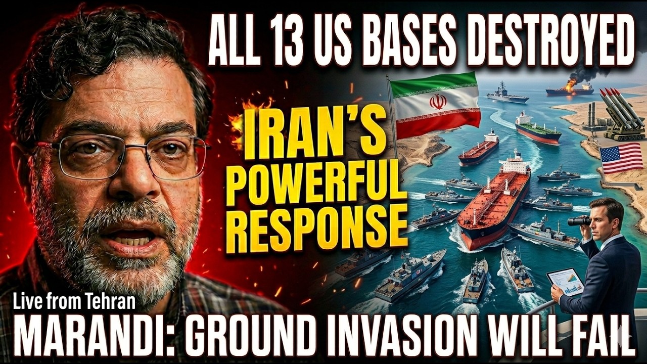Prof Marandi Live With Cyrus Janssen  : All 13 US Bases Attacked &ndash; Trump&rsquo;s Miscalculation EXPOSED!