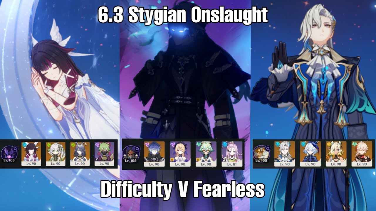 C0 Columbina x C0 Flins x C0 Neuvillette | 6.3 Stygian Onslaught Fearless Diff V | Genshin Impact