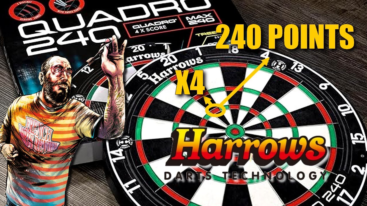 DarTest - @harrowsdartsofficial  Quadro 240 !