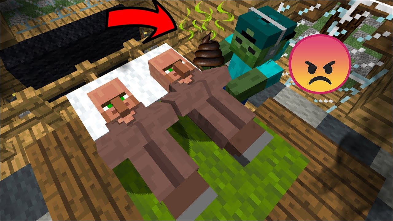 MC NAVEED TRIES TO WAKE UP SLEEPING VILLAGERS !! MARK FRIENDLY ZOMBIE APOCALYPSE MOD !! Minecraft